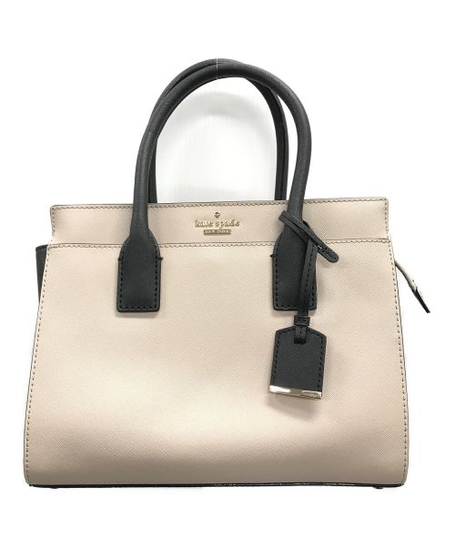 Kate Spade（ケイトスペード）Kate Spade (ケイトスペード) 2WAY ハンドバッグ　ショルダーバッグ アイボリー×ブラック サイズ:実寸サイズにてご確認ください。の古着・服飾アイテム