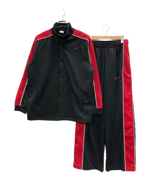 NIKE（ナイキ）NIKE (ナイキ) セットアップジャージ  ブラック×レッド サイズ:Mの古着・服飾アイテム