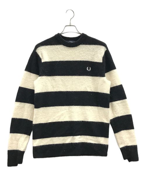 FRED PERRY（フレッドペリー）FRED PERRY (フレッドペリー) セーター ブラック×アイボリー サイズ:Sの古着・服飾アイテム