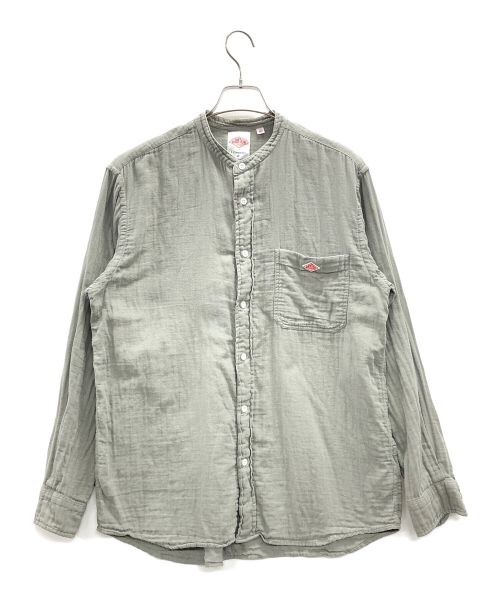 DANTON（ダントン）DANTON (ダントン) バンドカラーシャツ カーキ サイズ:40の古着・服飾アイテム