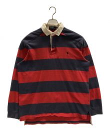 POLO RALPH LAUREN（ポロ・ラルフローレン）の古着「パッド入りラガーシャツ」｜ネイビーRed