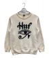 HUF（ハフ）の古着「ニット HORUS JACQUARD SWEATER（ホルス ジャガード セーター）」｜アイボリー×ブラック