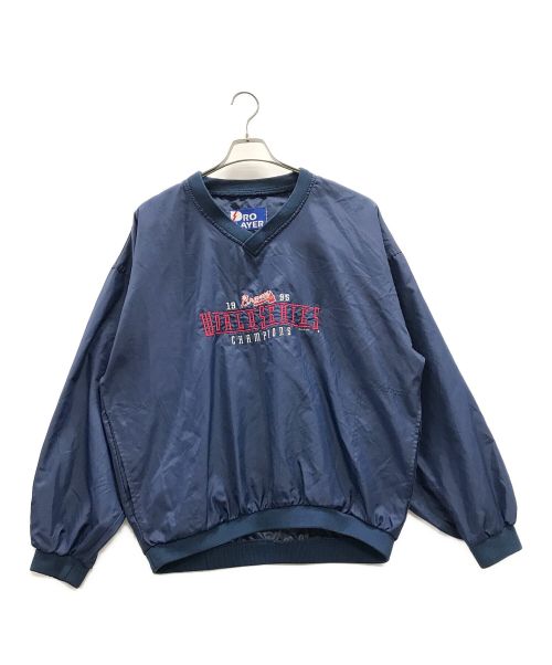 PRO LAYER（プロレイヤー）PRO LAYER (プロレイヤー) ナイロンプルオーバー ネイビー サイズ:Lの古着・服飾アイテム