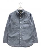 BLUCO WORK GARMENTブルコ ワーク ガーメント）の古着「ワークシャツ CHAMBRAY WORK SHIRT(シャンブレーワークシャツ)」｜ライトグレー