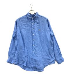 RALPH LAUREN（ラルフローレン）の古着「リネンシャツ」｜ブルー