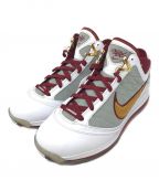 NIKEナイキ）の古着「ミッドカットスニーカー LeBron 7 MVP(レブロン 7 MVP）」｜ホワイト×レッド