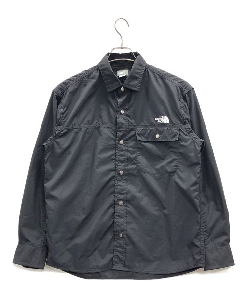 THE NORTH FACE（ザ ノース フェイス）THE NORTH FACE (ザ ノース フェイス) ロングスリーブヌプシシャツ　ナイロンジャケト ブラック サイズ:Sの古着・服飾アイテム