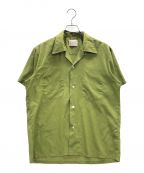 TOWN CRAFTタウンクラフト）の古着「70S ヴィンテージオープンカラーシャツ」｜グリーン