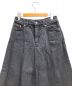 MAISON SPECIAL (メゾンスペシャル) スカート Pleated Denim Skirt(プリーツデニムスカート) ブラック サイズ:38 未使用品：15000円