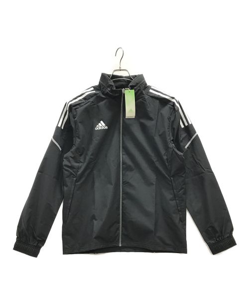 adidas（アディダス）adidas (アディダス) トレーニングウェア オールウェザージャケット ブラック サイズ:Lの古着・服飾アイテム