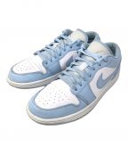 NIKEナイキ）の古着「スニーカー WMNS AIR JORDAN 1 LOW(ウィメンズ エア ジョーダン 1 ロー)」｜ブルー×ホワイト