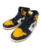 NIKEナイキ）の古着「ハイカットスニーカー AIR JORDAN 1 RETRO HIGH OG TAXI (エア ジョーダン 1 レトロ ハイ オリジナル タクシー)」｜イエロー×ブラック