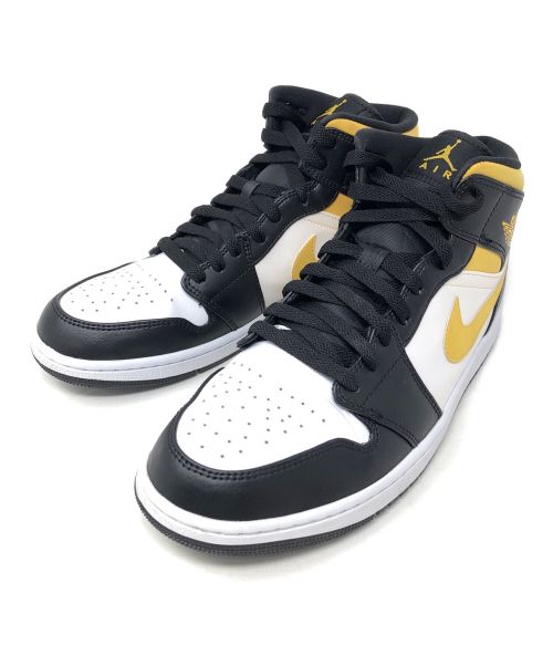 NIKE（ナイキ）NIKE (ナイキ) スニーカー AIR JORDAN 1 MID(エアジョーダン 1 ミッド) ブラック×イエロー サイズ:29cmの古着・服飾アイテム