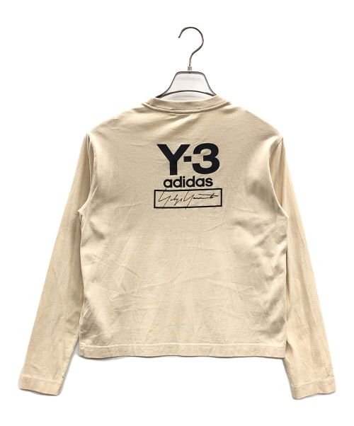 Y-3（ワイスリー）Y-3 (ワイスリー) ロングスリーブTシャツ ベージュ サイズ:M/Mの古着・服飾アイテム