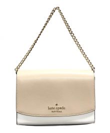 Kate Spade（ケイトスペード）の古着「コンバーチブルクロスボディハンドバッグ」｜ベージュ×ホワイト