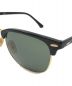 RAY-BAN (レイバン) サングラス 	CLUBMASTER CLASSIC（クラブマスター クラシック） ブラック×ゴールド サイズ:55□19 145：8000円