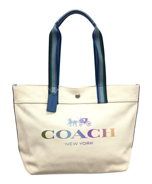 COACH（コーチ）COACH (コーチ) トートバッグ アイボリー サイズ:実寸サイズにてご確認ください。の古着・服飾アイテム