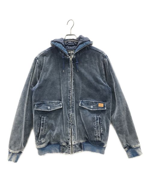 Billabong（ビラボン）Billabong (ビラボン) ジャケット INDIGO VELOUR WAVE WASHED（インディゴ ベロア ウエーブ ウオッシュ） ブルー サイズ:Mの古着・服飾アイテム