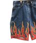 X-LARGE (エクストララージ) デニムハーフパンツ　FLAME DENIM PAINTER SHORT（フレイム デニム ペインター ショート） インディゴ サイズ:30インチ：7000円