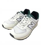 NEW BALANCEニューバランス）の古着「ローカットスニーカー」｜ホワイト×グリーン