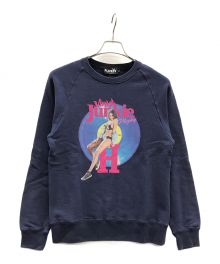 PLAY BOY×Hysteric Glamour（プレイボーイ×ヒステリックグラマー）の古着「PLAYBOY JUNKIE SWEAT（プレイボーイ ジャンキー スウェット） プリントデザイン」｜ネイビー