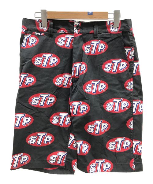 STP（エスティーピー）STP (エスティーピー) ハーフパンツ ブラック×レッド サイズ:XLの古着・服飾アイテム