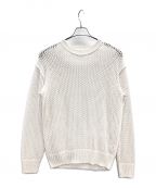 ESLOWエスロー）の古着「ニット MESH SWEATER(メッシュセーター)」｜ホワイト