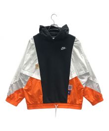 NIKE（ナイキ）の古着「パーカー アイコンクラッシュパーカー」｜ホワイト×ブラック