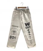 WESTOVERALLSウエストオーバーオールズ）の古着「ジーンズ WESTS JEANS WANTED801 （ウエストズ ジーンズ ウォンテッド801） パンツ」｜オフホワイト