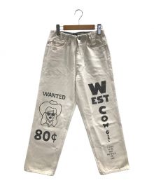 WESTOVERALLS（ウエストオーバーオールズ）の古着「ジーンズ WESTS JEANS WANTED801 （ウエストズ ジーンズ ウォンテッド801） パンツ」｜オフホワイト