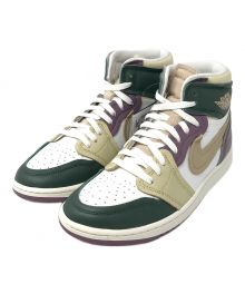 NIKE（ナイキ）の古着「スニーカー Women's Air Jordan 1 High MM "Galactic Jade"（ウィメンズ エアジョーダン1 ハイ MM "ギャラクティックジェイド"）」｜ホワイト×パープル