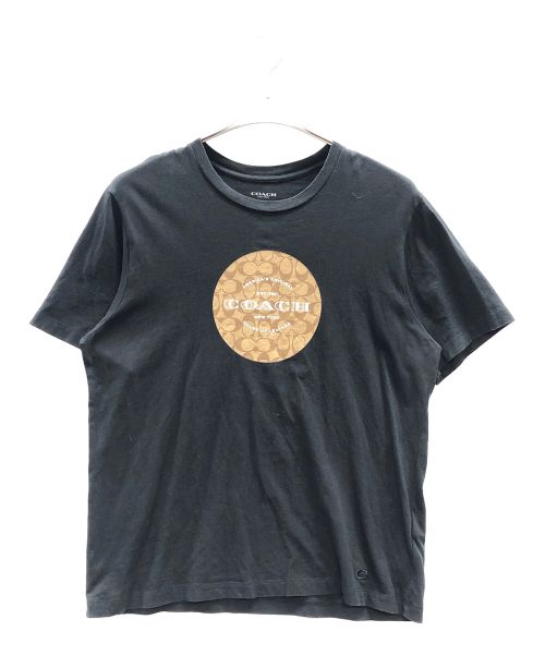 COACH（コーチ）COACH (コーチ) ショートスリーブT SIGNATURE T-SHIRT(シグネチャーTシャツ) ブラック サイズ:X-LARGEの古着・服飾アイテム