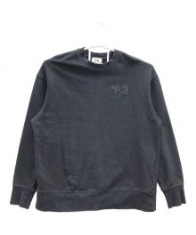 Y-3（ワイスリー）の古着「スウェット CLASSIC HEAVY PIQUE CREW SWEATSHIRT(クラシックヘビーピケクルースウェットシャツ)」｜ブラック