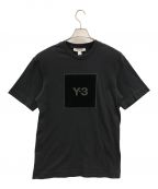 Y-3ワイスリー）の古着「Tシャツ スクエアラベルロゴ Tシャツ」｜ブラック