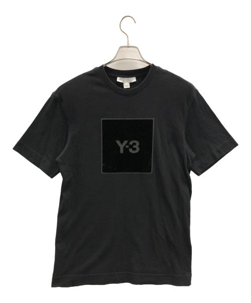 Y-3（ワイスリー）Y-3 (ワイスリー) Tシャツ スクエアラベルロゴ Tシャツ ブラック サイズ:Sの古着・服飾アイテム