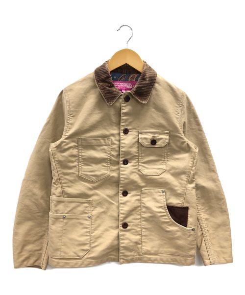 COMME des GARCONS JUNYA WATANABE MAN（コム デ ギャルソン ジュンヤ ワタナベ マン）COMME des GARCONS JUNYA WATANABE MAN (コム デ ギャルソン ジュンヤ ワタナベ マン) ワークジャケット ベージュ サイズ:Mの古着・服飾アイテム