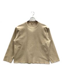 AURALEE（オーラリー）の古着「スウェット SUPER MILLED SWEAT CUT-OFF（スーパー マイルド スウェット カット-オフ）」｜ベージュ