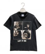 ALL SPORTオールスポーツ）の古着「バンドTシャツ The Beatles Let It Be tee（ザ ビートルズ レット イット ビー ティー）」｜ブラック