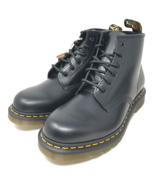 Dr.Martens（ドクターマーチン）Dr.Martens (ドクターマーチン) 101 YS スムース 6 ホール ブーツ ブラック サイズ:UK8 未使用品の古着・服飾アイテム