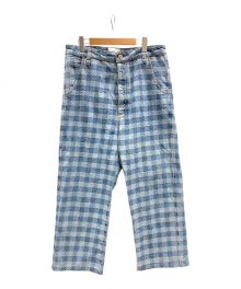 Ami Alexandre Mattiusi（アミ アレクサンドルマテュッシ）の古着「パンツ Checked ALEXFit Jeans(チェックドアレックスフィットジーンズ)」｜ブルー