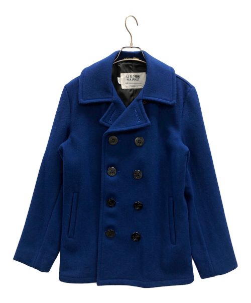 SCHOTT BROS.（ショットブロス）SCHOTT BROS. (ショットブロス) Pコート 753US PEA COAT（ピー コート753ユーエス ピー コート） ブルー サイズ:36の古着・服飾アイテム