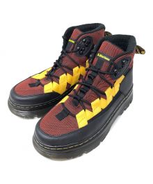 Dr.Martens（ドクターマーチン）の古着「ブーツ Boury Contrast Utility Boots(ブリー コントラスト ユーティリティ ブーツ) ８ホールブーツ」｜レッド系