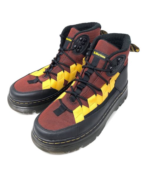 Dr.Martens（ドクターマーチン）Dr.Martens (ドクターマーチン) ブーツ Boury Contrast Utility Boots(ブリー コントラスト ユーティリティ ブーツ) ８ホールブーツ レッド系 サイズ:UK8の古着・服飾アイテム