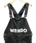 WEIRDO (ウィアード) オーバーオール WOLF BAIT(ウルフバイト) ブラック サイズ:M：12000円