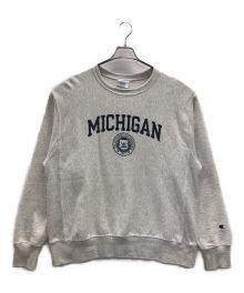 Champion REVERSE WEAVE（チャンピオン リバース ウィーブ）の古着「リバースウィーブスウェット MICHIGAN UNIV. Reverse Weave（ミシガン ユー・二ヴ リバース ウィーブ）」｜グレー