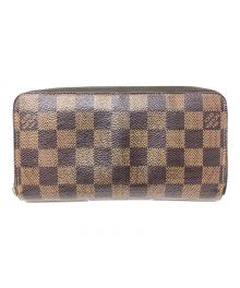 LOUIS VUITTON（ルイ ヴィトン）の古着「長財布 ダミエ ジッピーウォレット」｜ブラウン