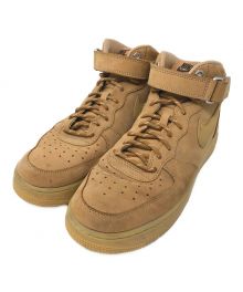 NIKE（ナイキ）の古着「スニーカー Air Force 1 Mid "Flax"(エアフォース1 ミッド "フラックス")」｜ベージュ