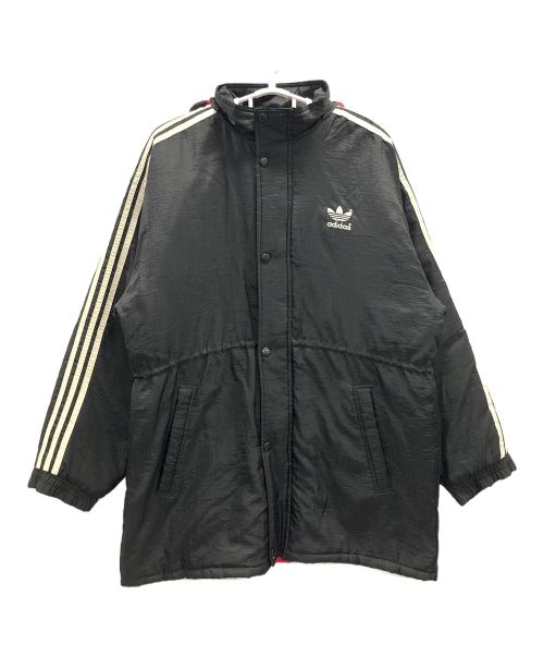 adidas（アディダス）adidas (アディダス) ベンチコート ブラック×レッド サイズ:不明の古着・服飾アイテム