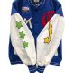 中古・古着 maison emerald (メゾンエメラルド) スタジャン STAR EMBROIDERY BASEBALL JACKET（スター エンブロイダリー ベースボール ジャケット）/スターワッペン スタジャン ブルー サイズ:XL：5000円