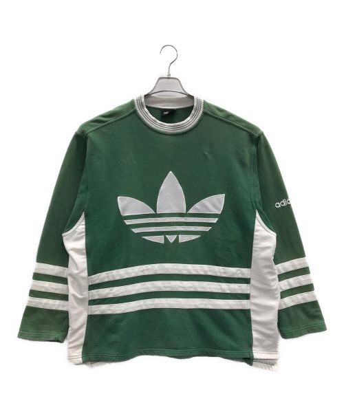 adidas（アディダス）adidas (アディダス) スウェット ヴィンテージスウェット グリーン サイズ:Lの古着・服飾アイテム